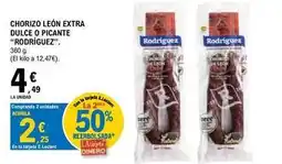 E.Leclerc Rodríguez - chorizo león extra dulce o picante oferta