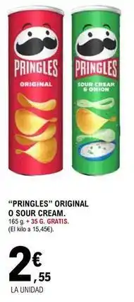 E.Leclerc Pringles - original o sour cream oferta