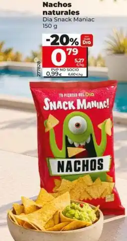 Dia Dia snack maniac - nachos naturales oferta