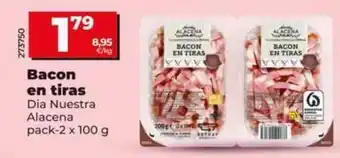 Dia Dia nuestra alacena - bacon en tiras oferta