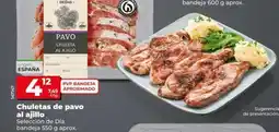 Dia Seleccion de dia - chuletas de pavo al ajillo oferta