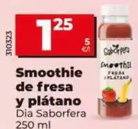 Dia Dia saborfera - smoothie de fresa y plátano oferta