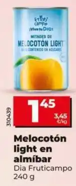 Dia Dia fruticampo - melocoton light en almibar oferta