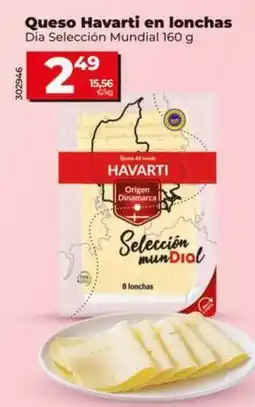 Dia Seleccion de dia - queso havarti en lonchas oferta