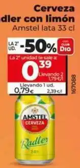 Dia Amstel - cerveza radler con limon oferta