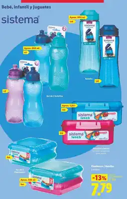 Lidl Sistema - fiambreras / botellas oferta