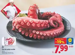 Lidl Pata de pulpo cocido oferta