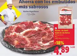 Lidl Deluxe - jamon de cebo iberico oferta