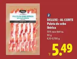 Lidl Deluxe - paleta de cebo iberica oferta