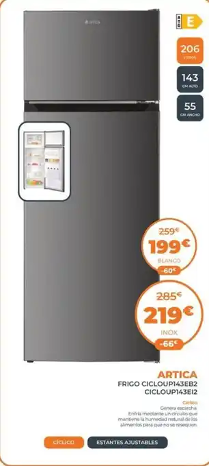 ARTICA Frigo cicloup143eb2 cicloup143e12