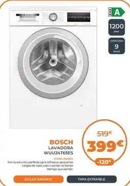 Pascual Martí BOSCH Lavadora wuu24t65es oferta