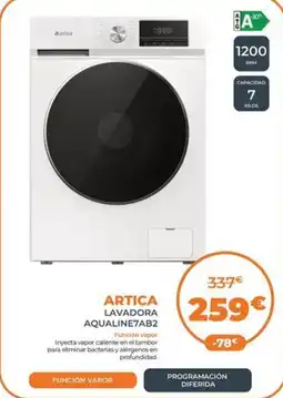 Pascual Martí ARTICA Lavadora aqualine7ab2 oferta