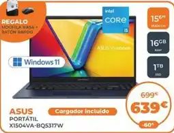Pascual Martí ASUS Portátil x1504va-bq5317w oferta