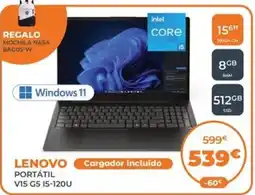 Pascual Martí LENOVO Portátil v15 g5 i5-120u oferta