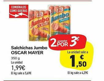 Carrefour Market Salchichas Jumbo Oscar Mayer oferta