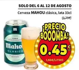 SPAR Mahou - cerveza clasica oferta