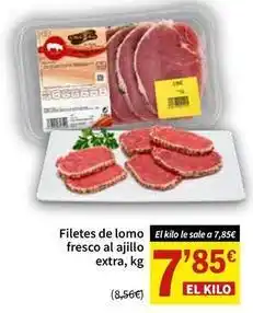 SPAR Filetes de lomo fresco al ajillo extra oferta