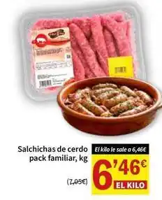 SPAR Salchichas de cerdo oferta