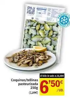 SPAR Only - coquinas/tellinas pasteurizada oferta
