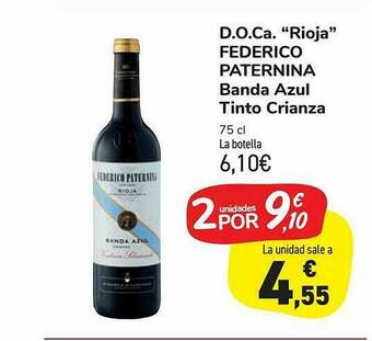 Carrefour Market D.o.ca. Rioja Federico Paternina Banda Azul Tinto Crianza oferta