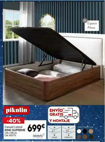 Conforama Canapé Lateral King Supreme Pikolin oferta