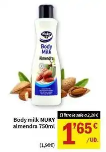 SPAR Body milk almendra oferta