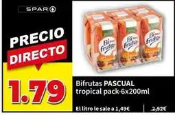 SPAR Pascual - bifrutas tropical oferta
