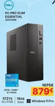 Dynos Informática Dell - pc pro slim essential qvs1260 oferta