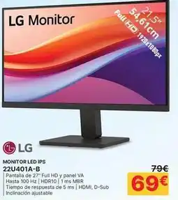 Dynos Informática Lg - monitor 22u401a-b oferta