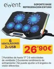 Dynos Informática Ewent - soporte base refrigeracion ew1260 oferta