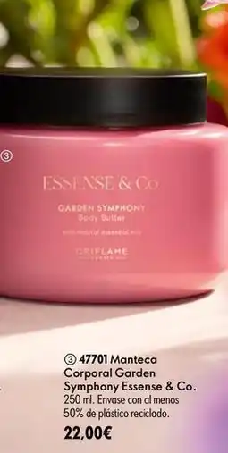 Oriflame Manteca corporal garden symphomy essense & co oferta