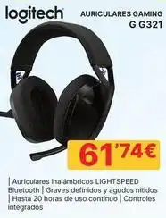 Dynos Informática Logitech - auriculares gaming g g321 oferta