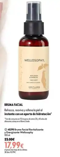 Oriflame Oriflame - bruma facial revitalizante oferta