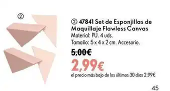 Oriflame Set de esponjillas de maquillaje flawless canvas oferta