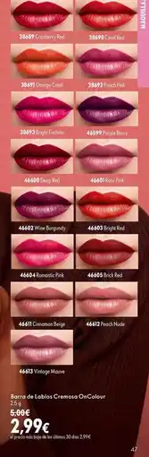 Oriflame Coral - a.o.p. a.o. ca. ca. rioja oferta