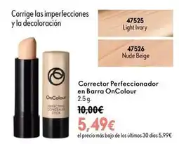 Oriflame Corrector perfeccionador en barra oncolour oferta