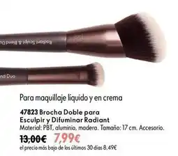 Oriflame Brocha doble para esculpir y difuminar radiant oferta