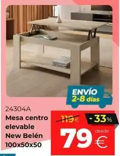 Ahorro Total Mesa centro elevable new belén oferta