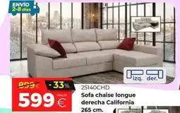 Ahorro Total California - sofa chaise longue derech oferta
