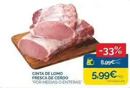 Cash Ecofamilia Cinta de lomo fresca de cerdo oferta