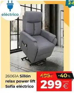 Ahorro Total Relax - sillón power lift sofia eléctrico oferta