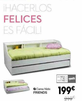 Conforama Cama Nido Friends oferta