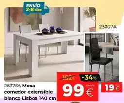 Ahorro Total Blanco - mesa comedor extensible oferta