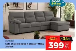 Ahorro Total Sofa chaise longue 4 plazas tiffany oferta