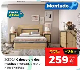 Ahorro Total Cabecero y dos mesitas oferta