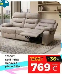 Ahorro Total Relax - sofa 3 plazas di caprio oferta