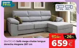 Ahorro Total Mega - sofá mega chaise longue derecha megane 297 cm oferta