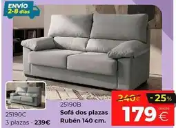 Ahorro Total Sofá dos plazas ruben 140 cm oferta