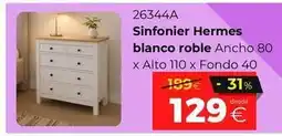 Ahorro Total Blanco - sinfonier hermes roble ancho 80 oferta
