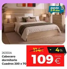 Ahorro Total Cabecero dormitorio cuadros oferta